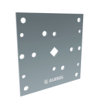 100×100 mm Tüp Motor Yatak Plaketi