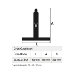 130 mm Yarıklı Panjur Çelik Askı (10 adet)