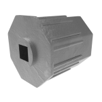 60 mm Redüktörlü Alüminyum Boru Başı