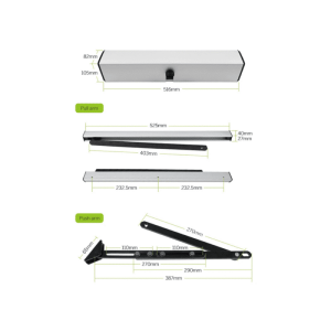 90 Derece Otomatik Kapı Mekanizması (Tek Motorlu Kit)