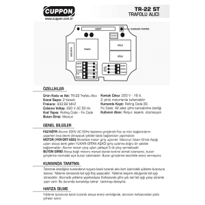 Cuppon TR 22 Trafolu Alıcı Kart