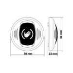 Kontal YF Yanaşım El Sensörü (Gri – Kablolu Temassız Buton)