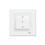 Viko Karre Panjur ve Jaluzi Butonu Beyaz