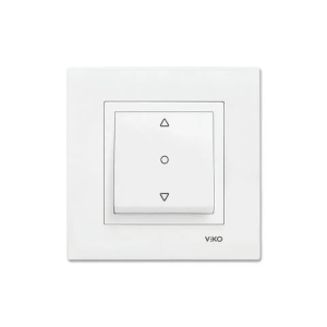 Viko Karre Panjur ve Jaluzi Butonu Beyaz