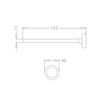 Seksiyonel Kapı Tekerlek Naylon 2x11mm L=193mm (Uzun Tekerlek)