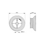 Yüksek Yataklama Seksiyonel Kapı Tamburu HL120 Takımı (Sağ ve Sol)