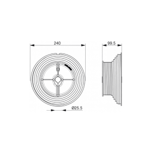 Yüksek Yataklama Seksiyonel Kapı Tamburu HL120 Takımı (Sağ ve Sol)
